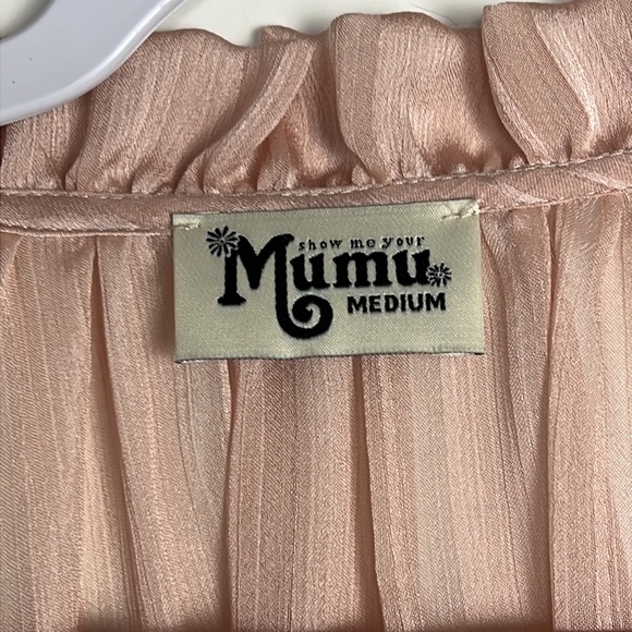 SHOW ME YOUR MUMU blushe pink long sleeve blouse - Picture 9 of 10